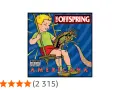 Pochette de l'album Americana de The Offspring : un enfant sur une balançoire tient une créature étrange.