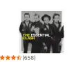La pochette de l'album "The Essential Clash" présente les quatre membres du groupe dans un style punk emblématique.