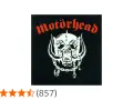 La pochette iconique du **Motorhead album**, avec le crâne orné de cornes et le nom du groupe en rouge.
