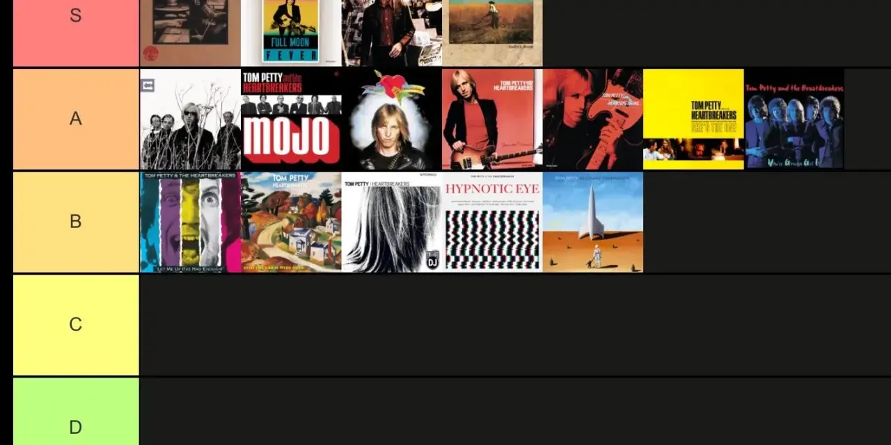 Classement des albums de Tom Petty, de "Full Moon Fever" à "Hypnotic Eye".