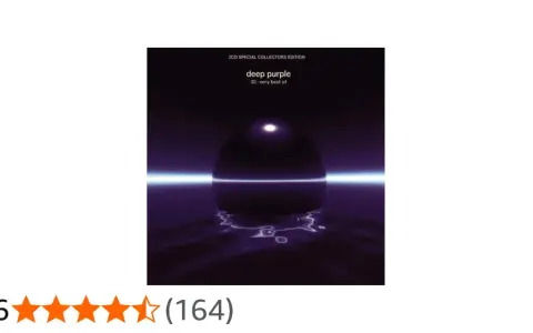 Pochette de l'album Deep Purple "30: very best of", édition collector 2CD, avec une sphère lumineuse sur fond violet.