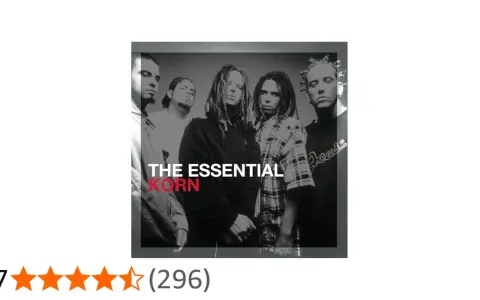 La pochette de l'album "The Essential Korn" présente le groupe dans un style noir et blanc emblématique, capturant l'essence de leurs albums.