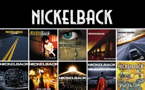Collection des albums de Nickelback : "Curb", "The State", "Silver Side Up", "The Long Road", "All the Right Reasons", "Dark Horse", "Here and Now", "No Fixed Address", "Feed the Machine", "Get Rollin'".