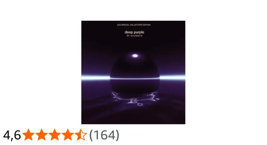 Pochette de l'album Deep Purple "30: very best of", édition collector 2CD, avec une sphère lumineuse sur fond violet.