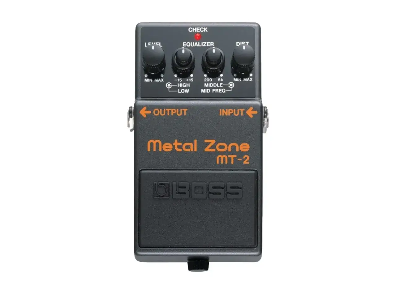 Pédale d'effet guitare BOSS Metal Zone MT-2, pour sculpter votre son dans la zone du métal.